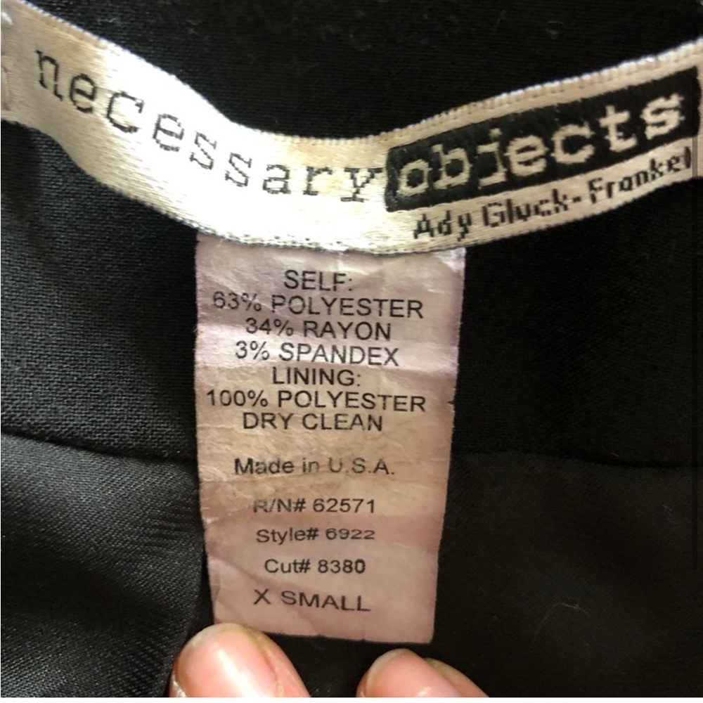 Necessary Objects Blazer, Closure-Less, Black, Xs - image 3